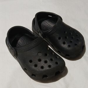 Kids Black Clogs